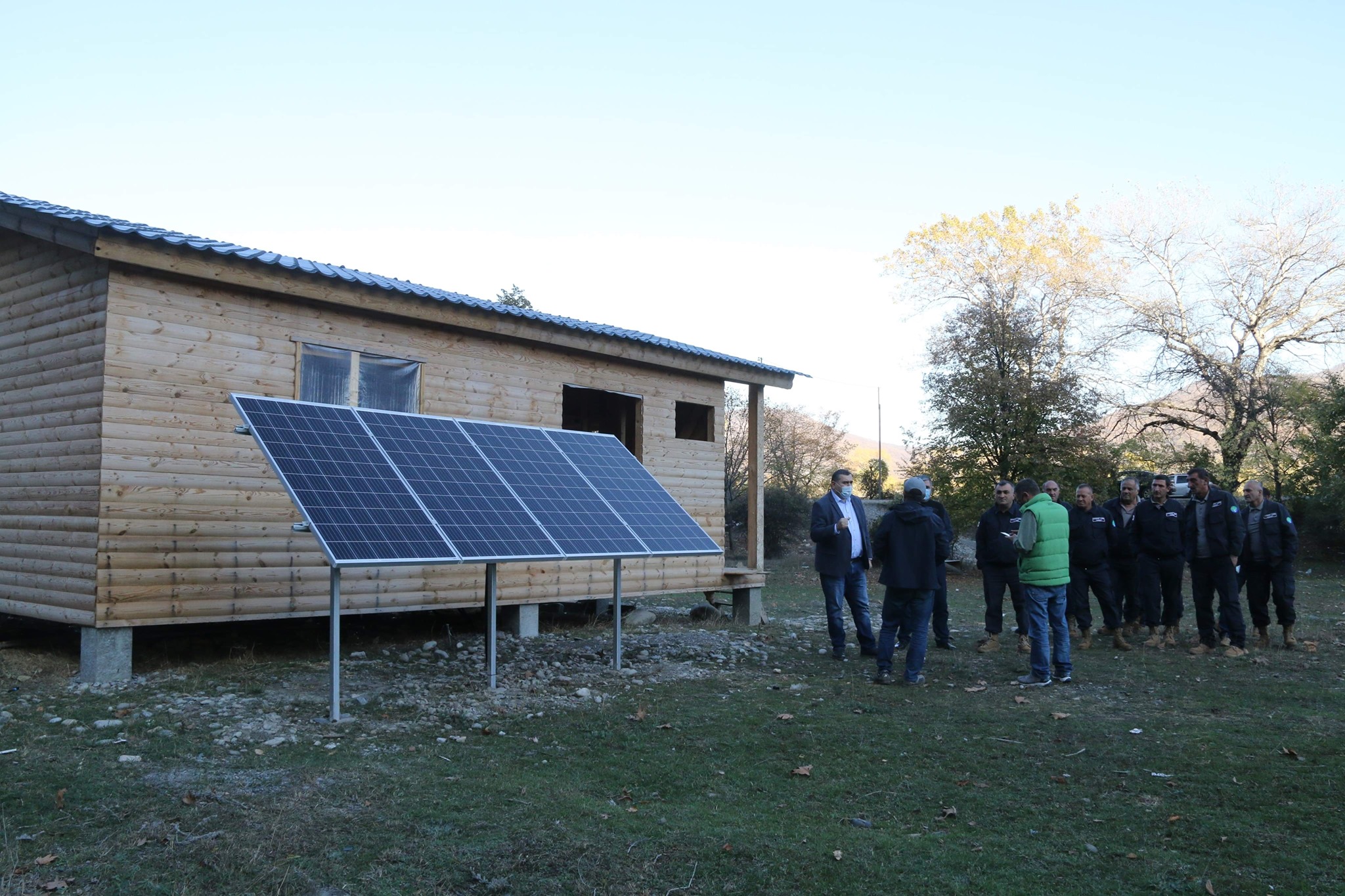 Solar Autonomous Micro Power Station in the "Business Yard" of the village Bodorna
