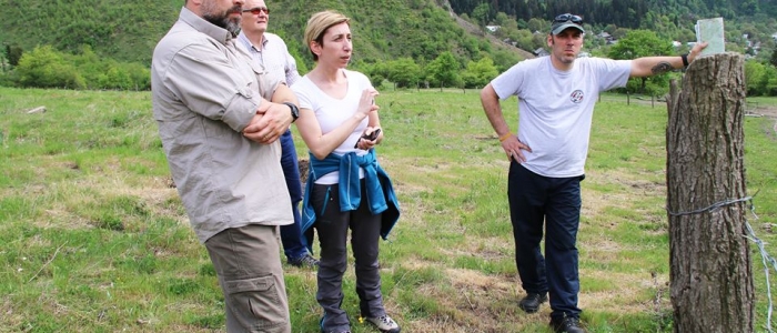 Representatives of the World Bank Mission in Borjomi Gorge