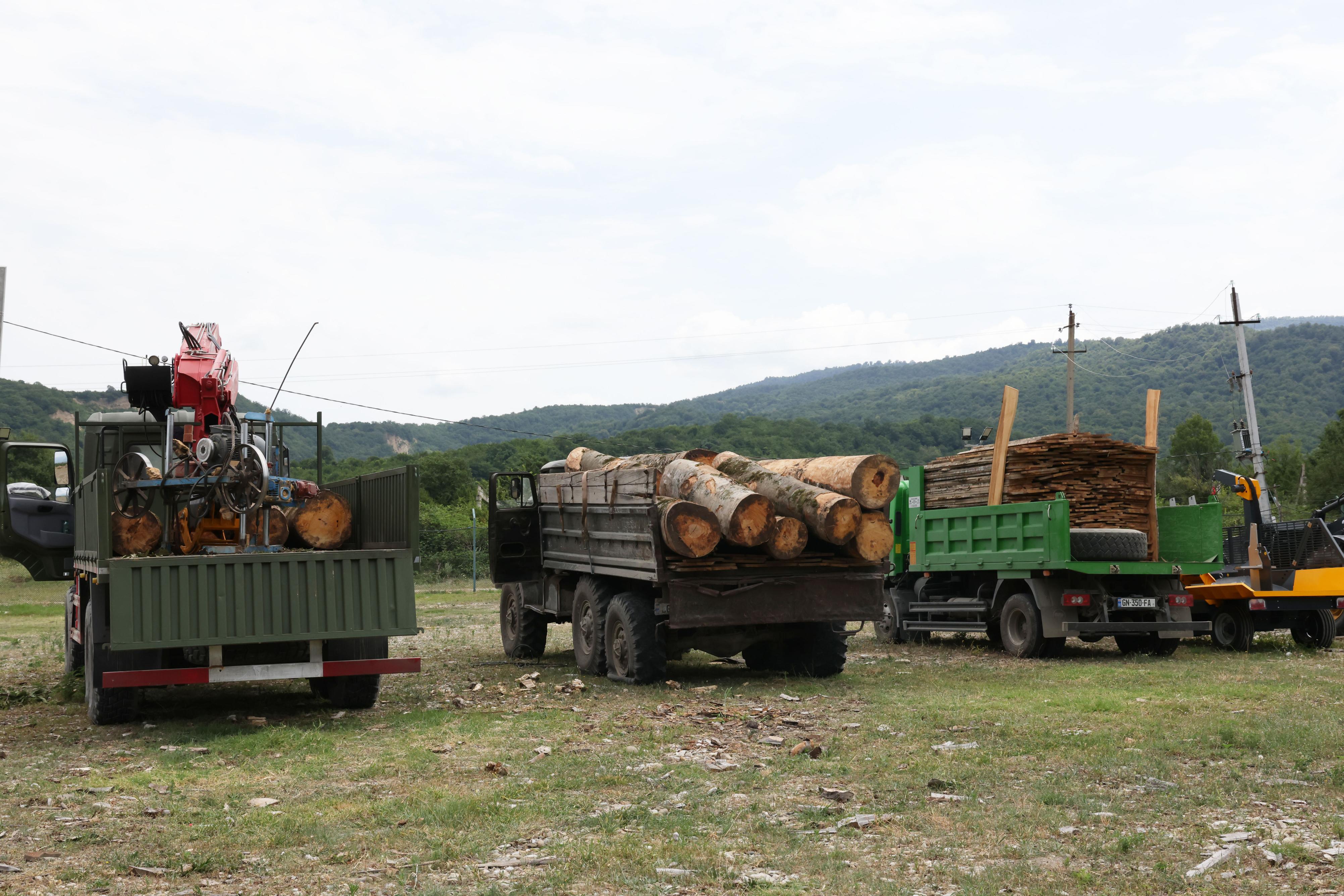 Illegal Sawmill in Kakheti