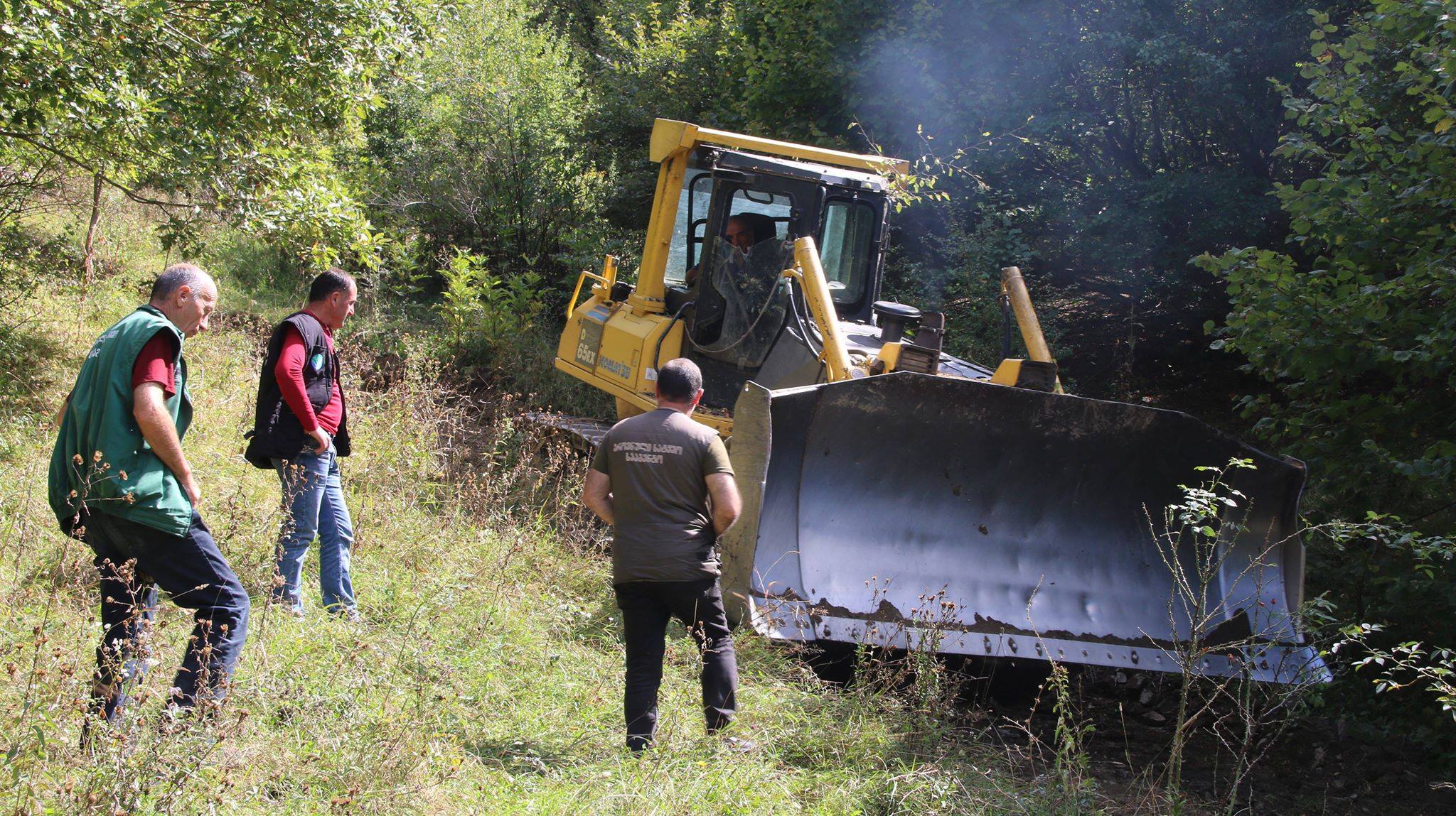 Arrangement and rehabilitation of forest roads in Ananuri