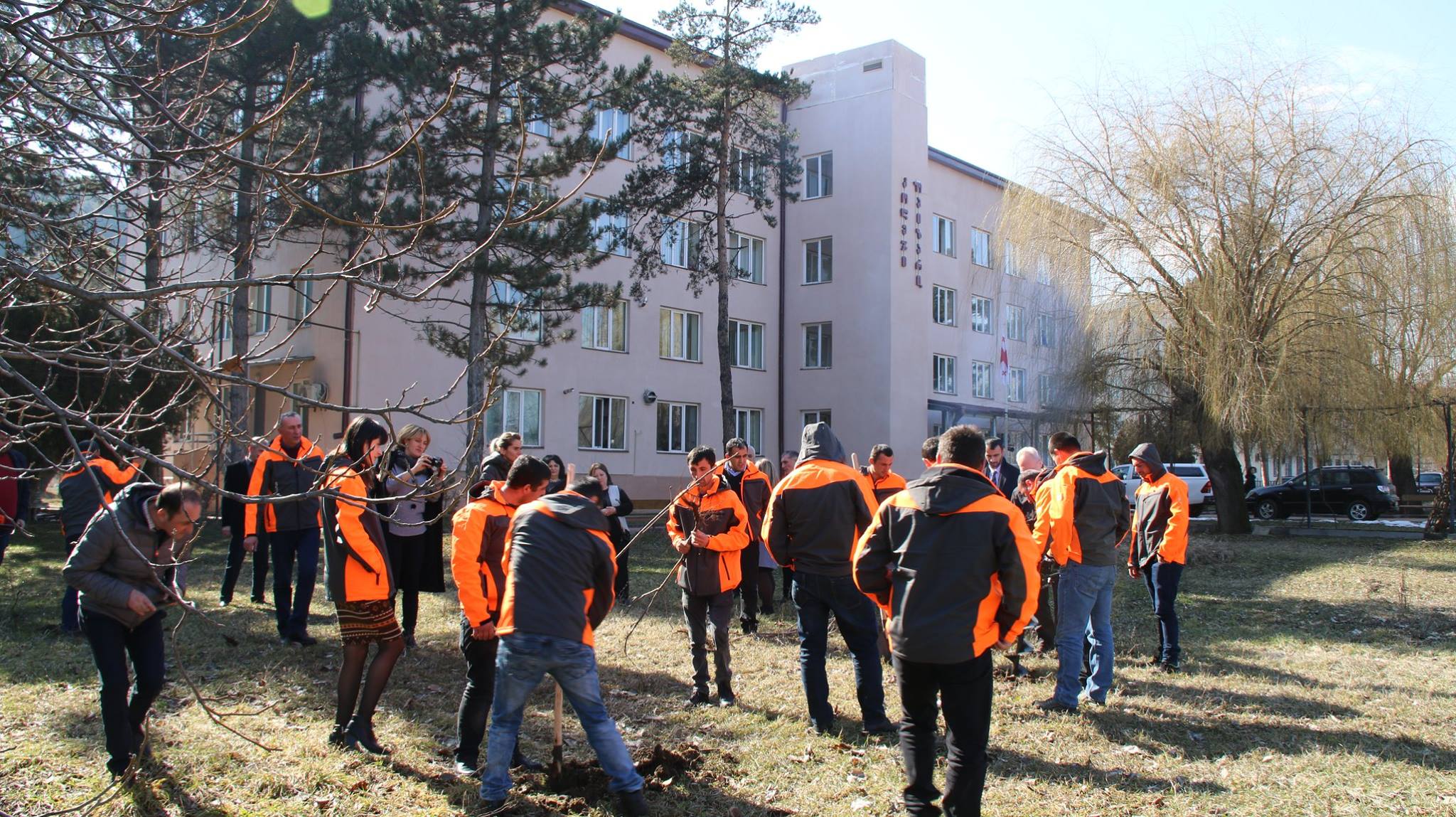 Meeting with forestry students in Akhaltsikhe 