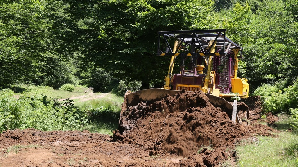 Forestry roads rehabilitation in village Perevi