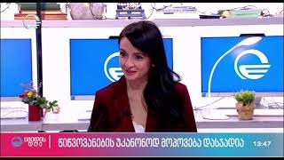 Giorgi Mamadashvili on TV Show Imedis Dge about the information campaign Don't Cut Down the Christmas Tree"