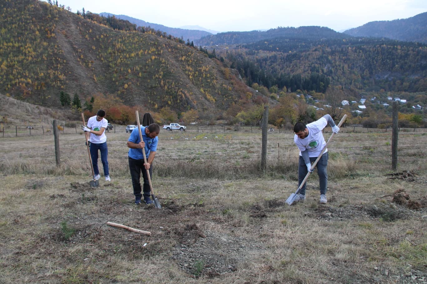 Cleaning works in forest of Daba village 