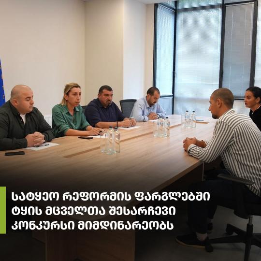 სატყეო რეფორმის ფარგლებში ტყის მცველთა შესარჩევი კონკურსი მიმდინარეობს