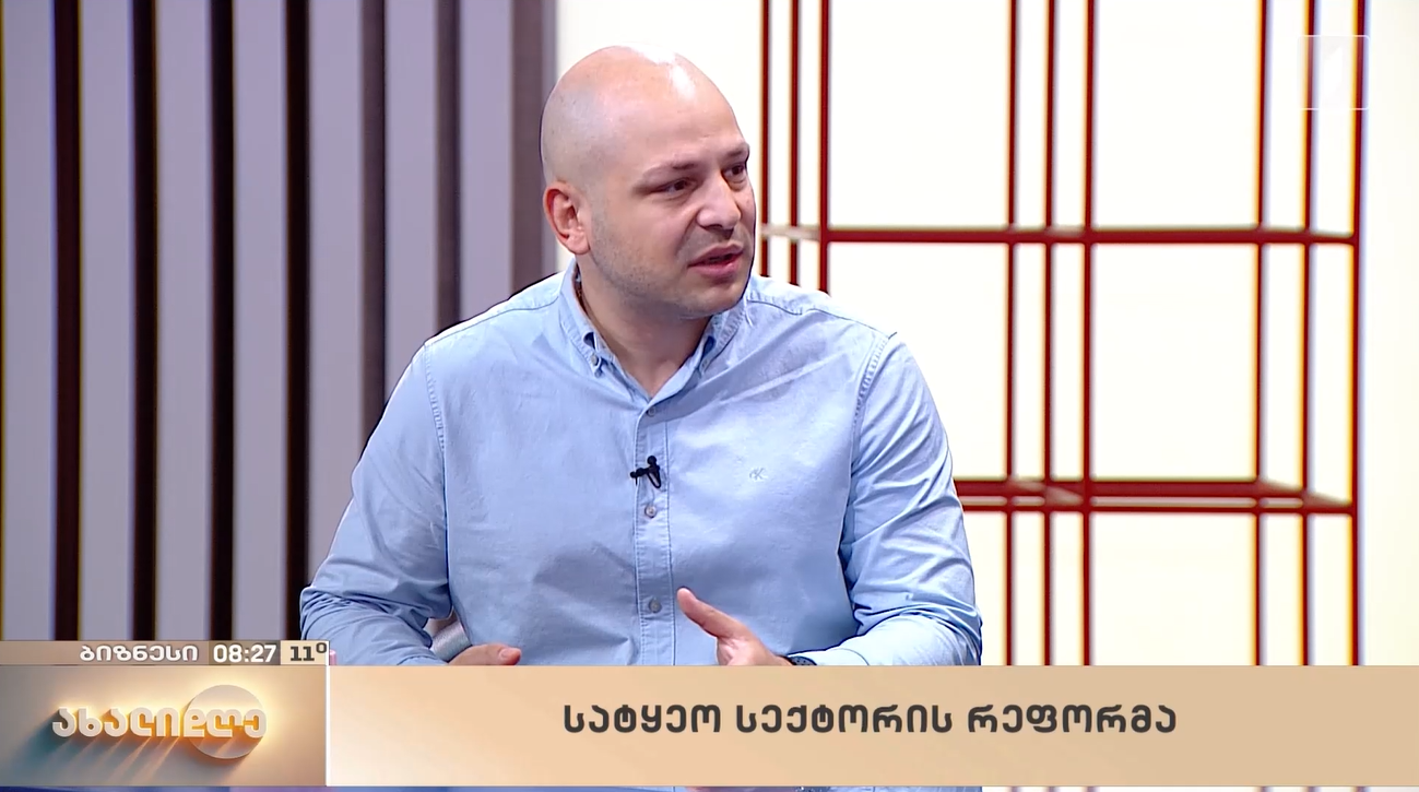 დათა კობახიძე სატყეო რეფორმის შესახებ გადაცემაში "ახალი დღე ბიზნესი"