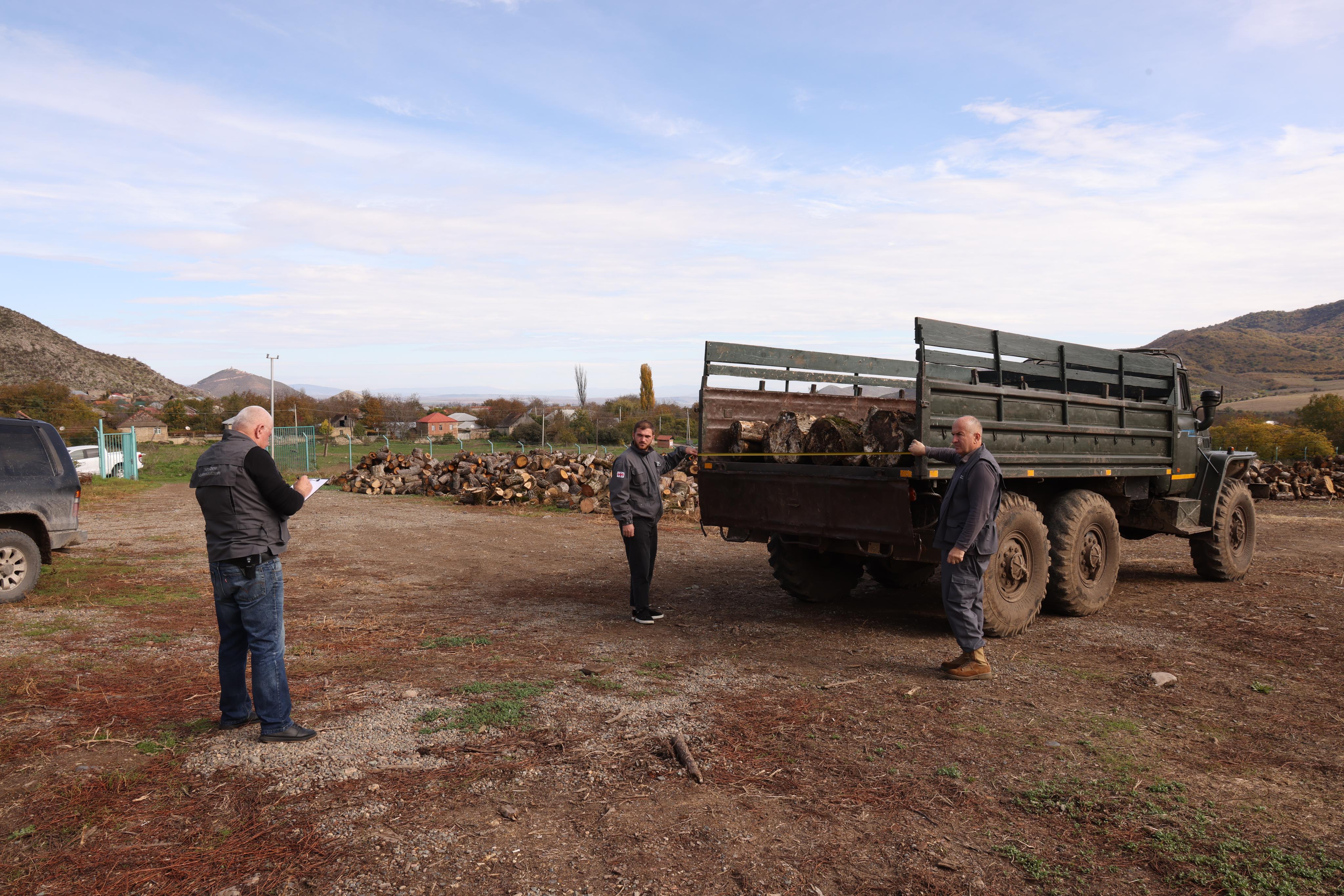ხე-ტყის უკანონო მოპოვებისა და ტრანსპორტირების ფაქტი ბოლნისში